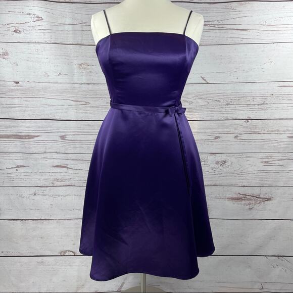 Pacific Plex purple formal bridesmaid a-line dress - Picture 1 of 12